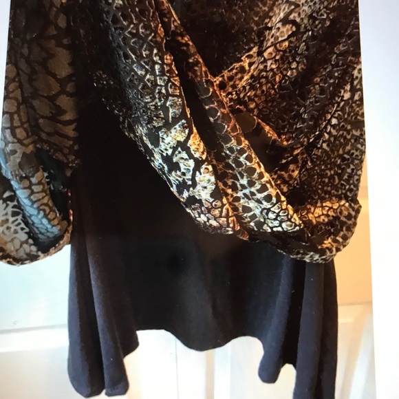 NWT Karen Kane Velvet Burnout Dress - Picture 10 of 11